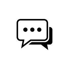 Chat icon vector. speech bubble icon. comment icon vector. message. contact us