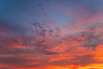 Colorful sunset sky with cloud dramatic sky