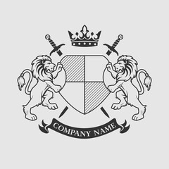 Coat of Arms, Lion Crest design