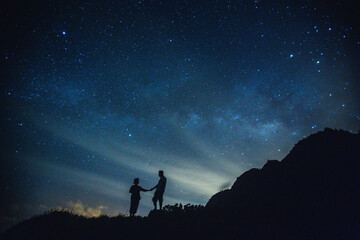 Starry Milky Way, Oahu, Hawaii	 - 403920800
