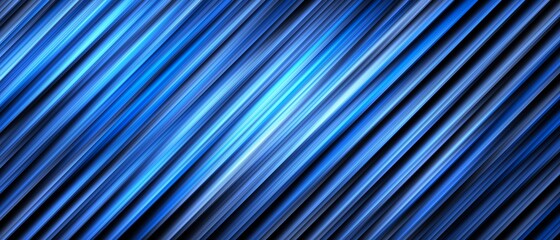 Obraz premium science, futuristic, energy technology concept. Digital image of light rays, stripes lines with blue light, speed and motion blur over dark blue background