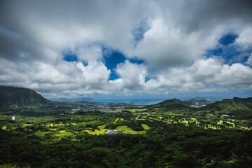 Nuuanu Pali Lookout, Oahu, Hawaii