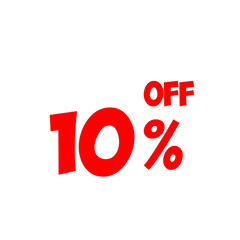 10 off sale label symbol, 10% discount promotion