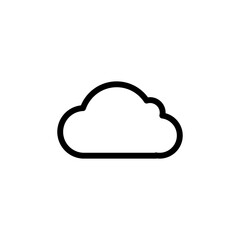 cloud icon vector. cloud vector icon