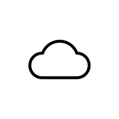 cloud icon vector. cloud vector icon