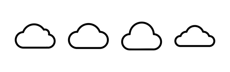 cloud icon vector. cloud vector icon