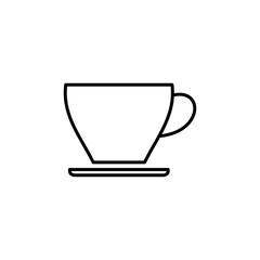 coffee cup icon vector. cup a coffee icon vector.
