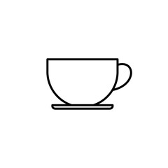 coffee cup icon vector. cup a coffee icon vector.