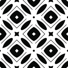  Black and white texture. Abstract seamless geometric pattern. 