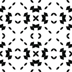  Black and white texture. Abstract seamless geometric pattern. 