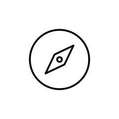 Compass icon vector. arrow compass icon vector