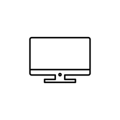 Computer icon vector. computer monitor icon vector.