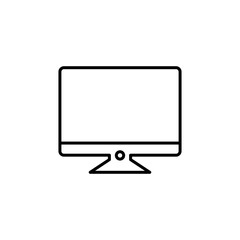 Computer icon vector. computer monitor icon vector.