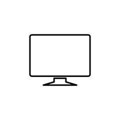 Computer icon vector. computer monitor icon vector.