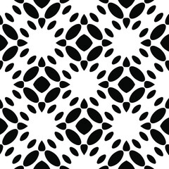  Black and white texture. Abstract seamless geometric pattern. 