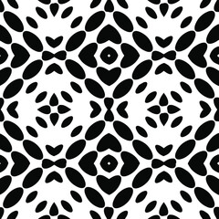  Black and white texture. Abstract seamless geometric pattern. 