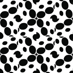  Black and white texture. Abstract seamless geometric pattern. 