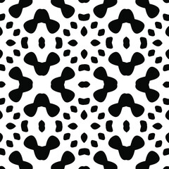 Black and white texture. Abstract seamless geometric pattern. 