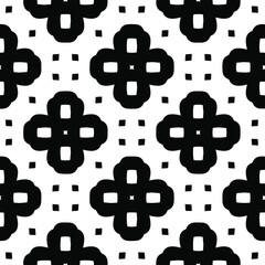  Black and white texture. Abstract seamless geometric pattern. 