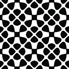  Black and white texture. Abstract seamless geometric pattern. 
