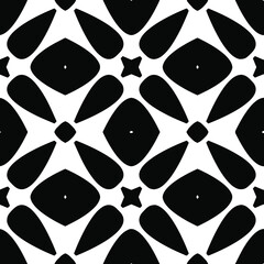  Black and white texture. Abstract seamless geometric pattern. 