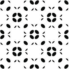  Black and white texture. Abstract seamless geometric pattern. 