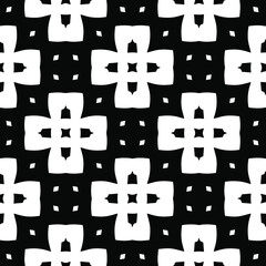  Black and white texture. Abstract seamless geometric pattern. 