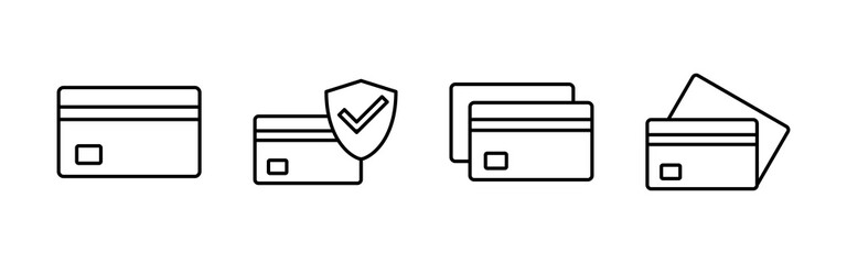 Credit card icon vector. Credit card payment icon vector