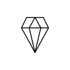 Diamond icon vector. diamond gems vector icon.