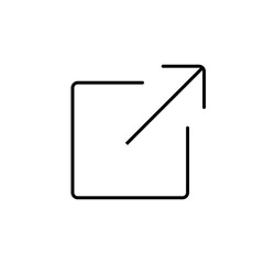 External link icon. link icon vector. hyperlink symbol