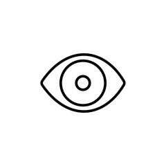 Eye icon vector. Eye vector icon. Look and Vision icon.