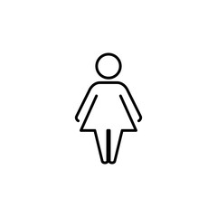 Female icon vector. woman icon vector