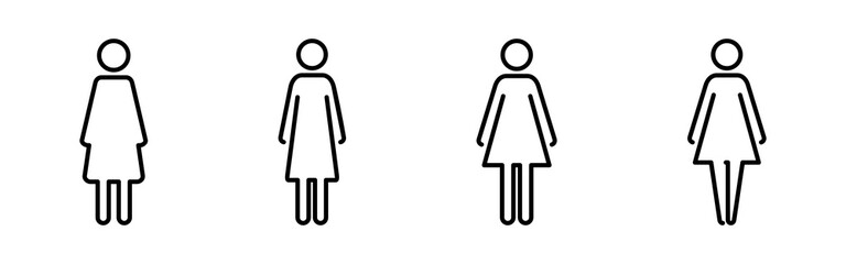 Female icon vector. woman icon vector