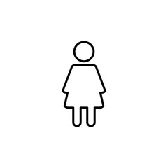 Female icon vector. woman icon vector