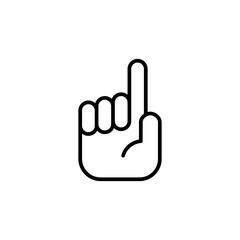 Hand icon vector. hand vector icon, palm