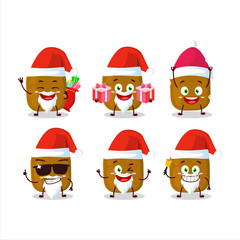 Santa Claus emoticons with kiwi cartoon character