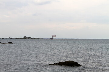 海と鳥居