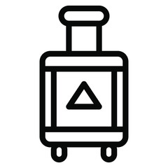 suitcase icon vector