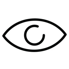 eye visible show icon vector