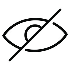 eye invisible hide icon vector