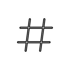 Hashtag icon vector. hashtag symbol
