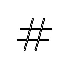 Hashtag icon vector. hashtag symbol