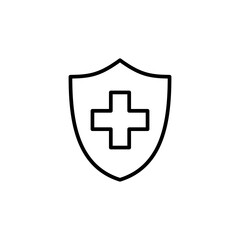 Obraz premium Health insurance icon vector. Insurance health document icon
