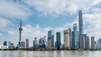 Fototapeta na wymiar Shanghai Lujiazui Financial District Office Building