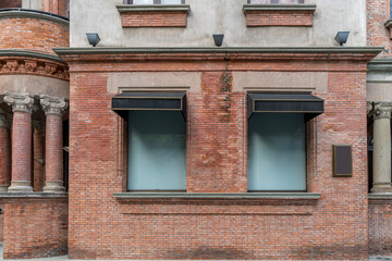 Fototapeta na wymiar Shanghai Bund European-style building doors and windows