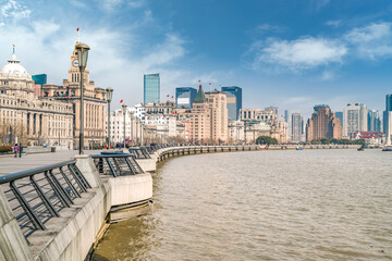 Fototapeta premium Shanghai Bund old building landscape