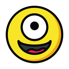 Fototapeta premium smiley face icon, emoticon, happy vector