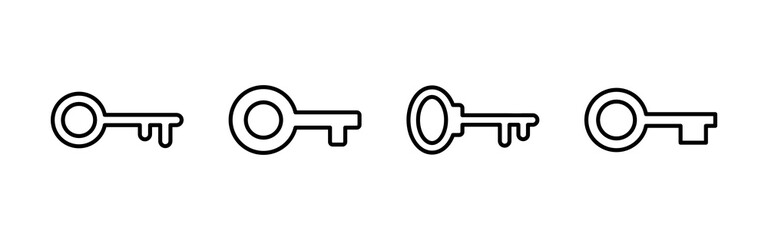 Key icon vector. Key vector icon. Key symbol