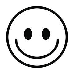 smiley face icon, emoticon, happy vector