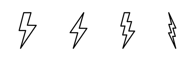 Lightning icon vector. electric icon vector. power icon. energy sign